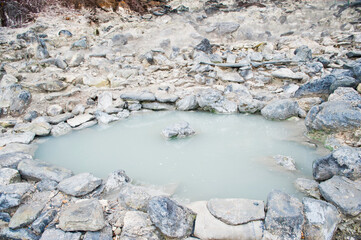 Hot Pool at Tangkuban Perahu, Bandung, Java, Indonesia, Asia