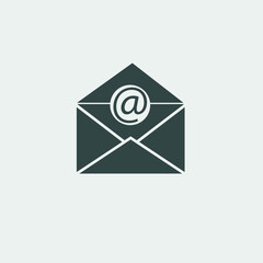 Email vector icon illustration sign
