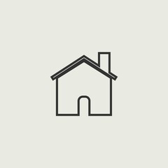 House vector icon illustration sign