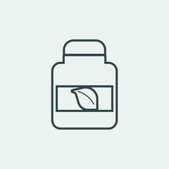 medicine bottle vector icon illustration sign 