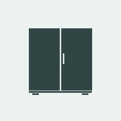 refrigerator vector icon illustration sign 