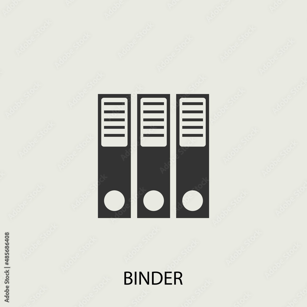 Canvas Prints binder vector icon illustration sign