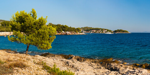 Dalmatian Coast panorama, Hvar Island,  Croatia