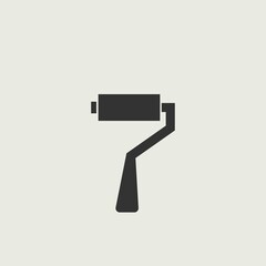 paint roller vector icon illustration sign 