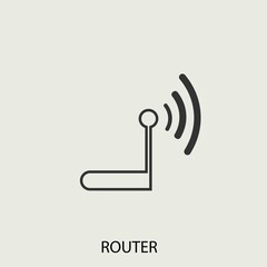 internet router vector icon illustration sign 