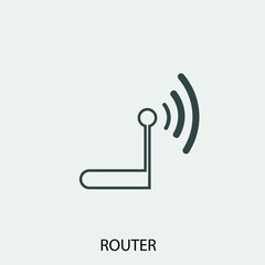 internet router vector icon illustration sign 