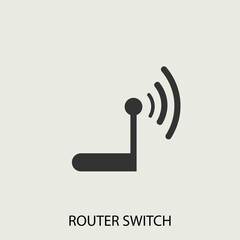 internet router vector icon illustration sign