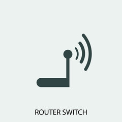 internet router vector icon illustration sign