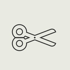 scissors vector icon illustration sign 