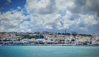 Tangier, Morocco - June 2016:  Tangier is a major city in northern Morocco. Tangier located on the North African coast at the western entrance to the Strait of Gibraltar. © Mike Dot