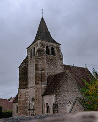 Fototapeta premium Eglise d'Ainay le Château en France 