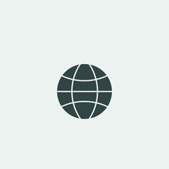 Globe vector icon illustration sign 