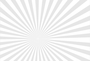 The popular beam of a white star exploded against the backdrop of a vintage TV. Sunbeam - explosion, flash, on a gray background. Background of sun rays. Vector