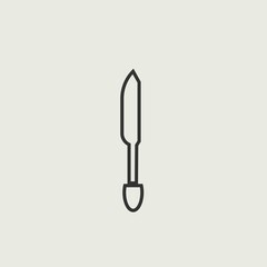 knife and folk vector icon illustration sign 