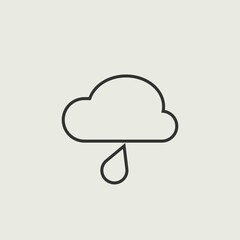 rain cloud vector icon illustration sign 
