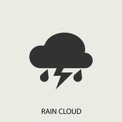 thunder vector icon illustration sign 
