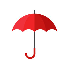 Stylish umbrella icon. Flat style - stock vector