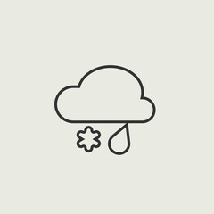 snowing vector icon illustration sign 