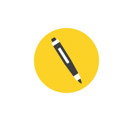 Pen icon. Vector icon. Flat design