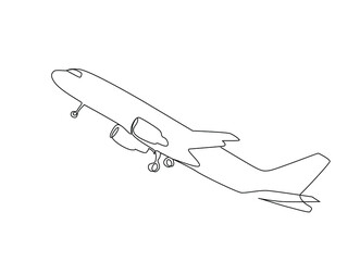 newly launched passenger plane drawing style concept.