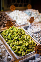 Turkish delight in The Grand Bazaar, Istanbul, Turkey, Eastern Europe