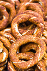 Simit (a pretzel like snack with sesame seed), Istanbul, Turkey, Eastern Europe