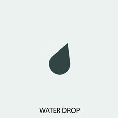 water drop vector icon illustration sign