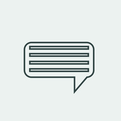 chat vector icon illustration sign 