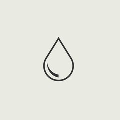 drop vector icon illustration sign 