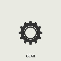 cog wheel vector icon illustration sign 