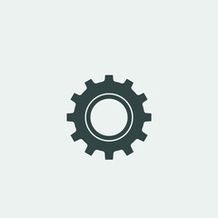cog wheel vector icon illustration sign 