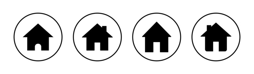 House icons set. Home sign and symbol