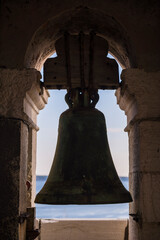 Obraz premium Piran, Slovenia. Church of St George bell tower, Slovenian Istria, Slovenia, Europe