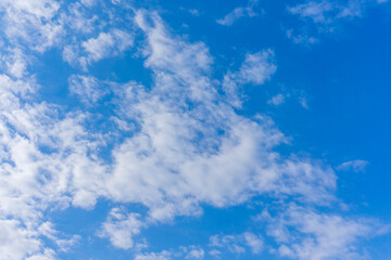 Refreshing blue sky and cloud background material_v_sky_20
