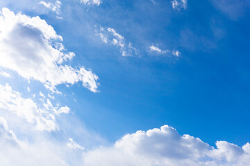 Refreshing blue sky and cloud background material_v_sky_24