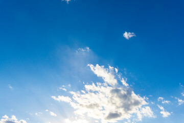 Refreshing blue sky and cloud background material_v_sky_28
