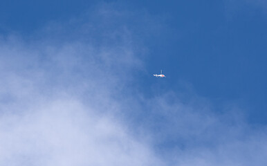 Helicopter over the alps