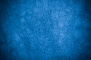 Old wall pattern texture cement blue dark abstract  blue color design are light with black gradient background.