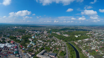 The city of Nizhyn from a bird's eye view..