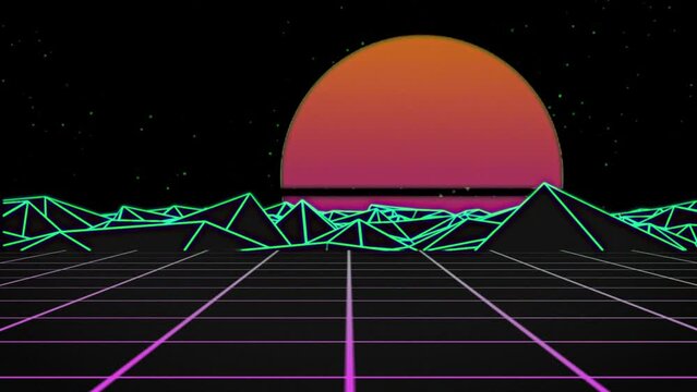 Retro Wave Scene