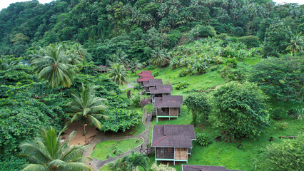 A beautiful shot of the Sao Tome e Principe in Prince Island,Africa