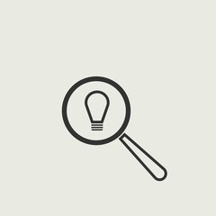 idea search  vector icon illustration sign 