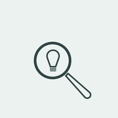 idea search  vector icon illustration sign 