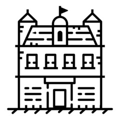 House Flat Icon Isolated On White Background