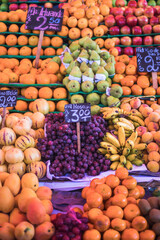 Fruit stall at San Camilo Market (Mercado San Camilo), Arequipa, Peru, South America