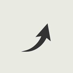 upward arrow vector icon illustration sign 