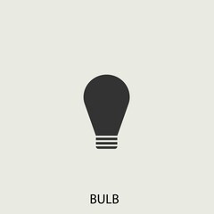 bulb vector icon illustration sign