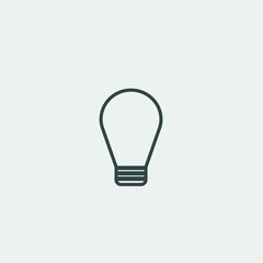 bulb vector icon illustration sign