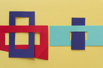 abstract paper background with frame or box