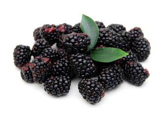 Stack Blackberry, isolated on white